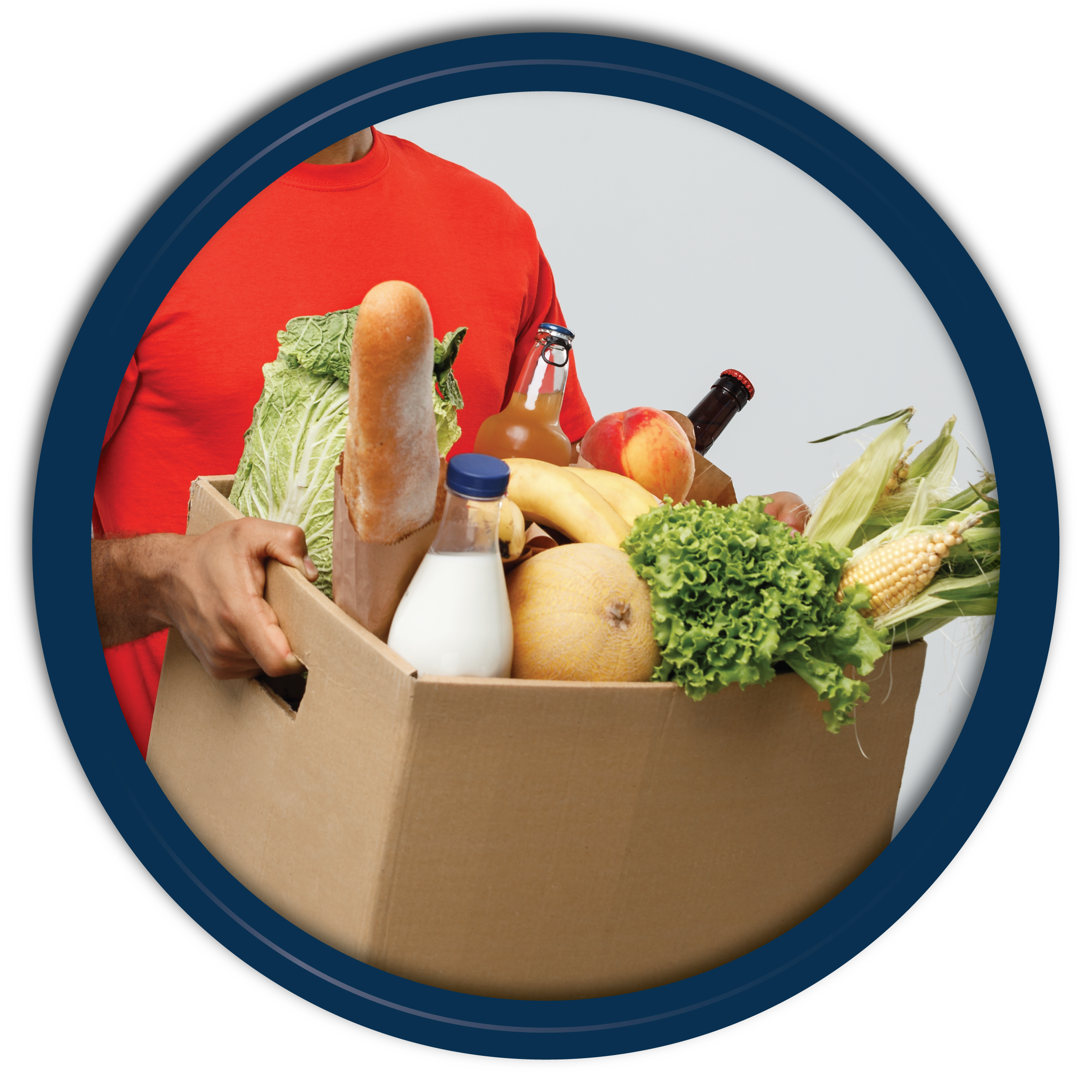 Zanethmba Grocery Benefit Representation of a Delivery of Groceries